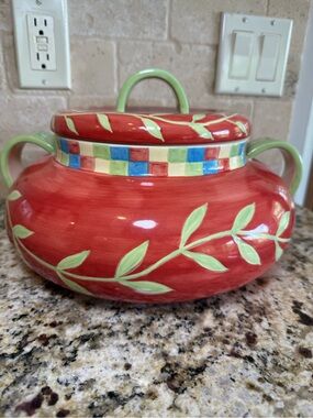 Especially For You Steven Hitt Soup Tureen Covered Casserole Cottage, folk